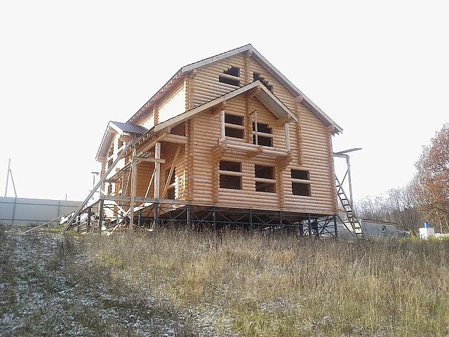 Винтовые сваи в Дубне.